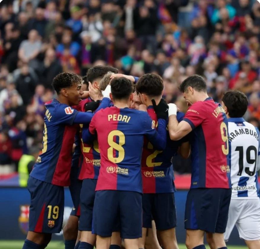 巴萨主场大胜，继续领跑积分榜的简单介绍